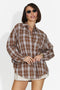 Camicia Casual Marrone da Donna di Letiza Bogas
