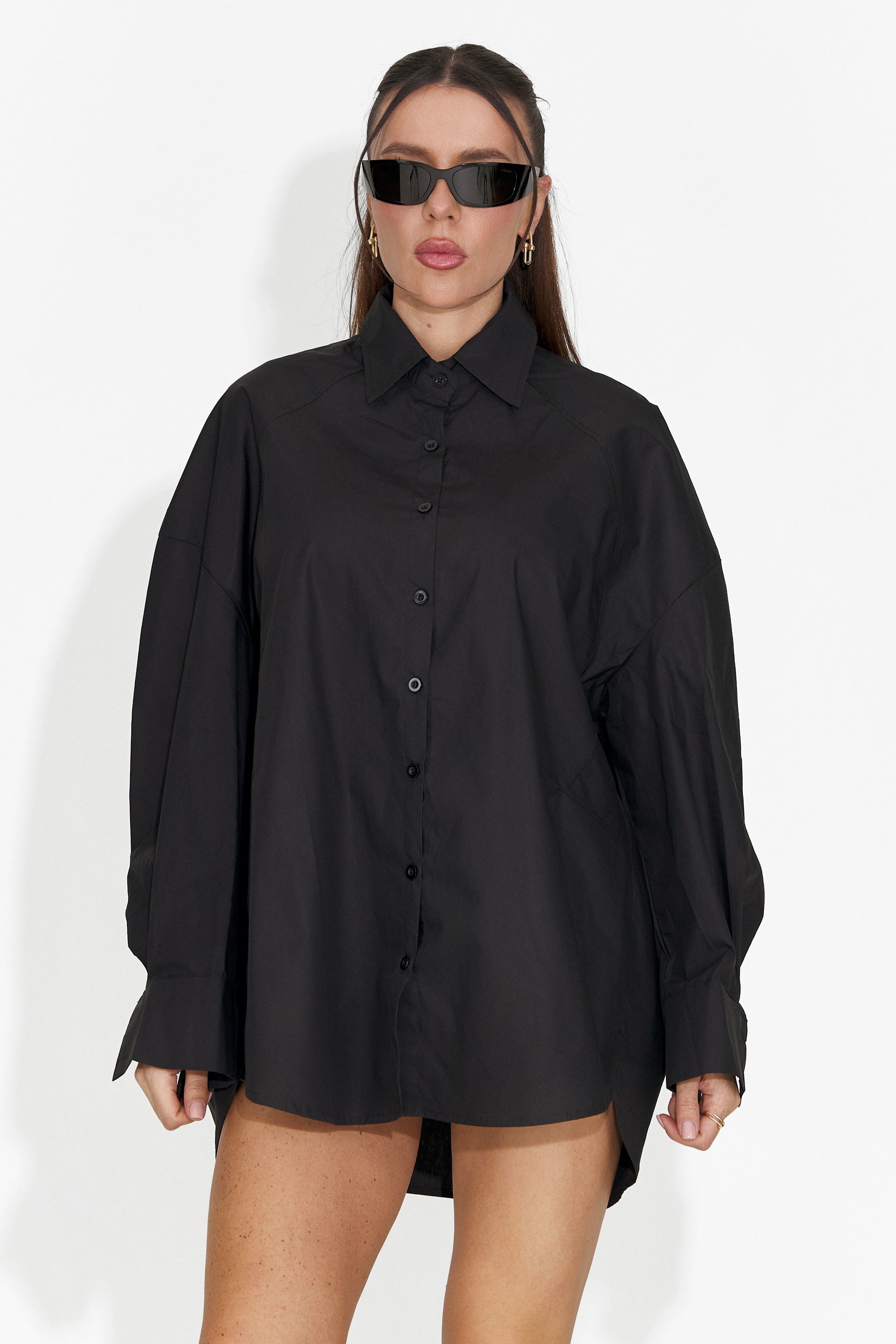 Camicia Casual Nera da Donna di Abrienda Bogas