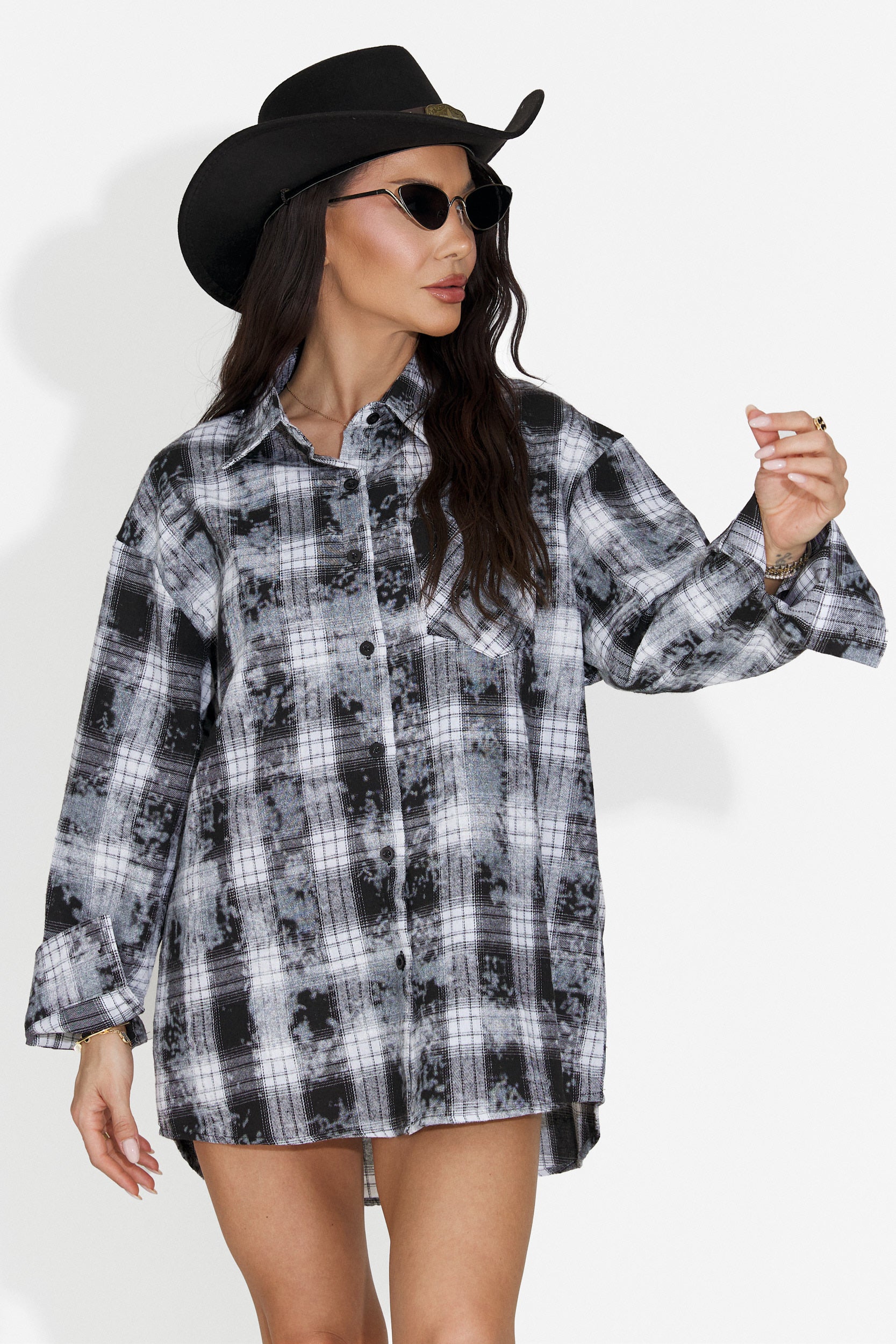 Camicia Casual Nera da Donna di Adelyma Bogas