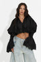 Camicia donna casual nera Etihoma Bogas