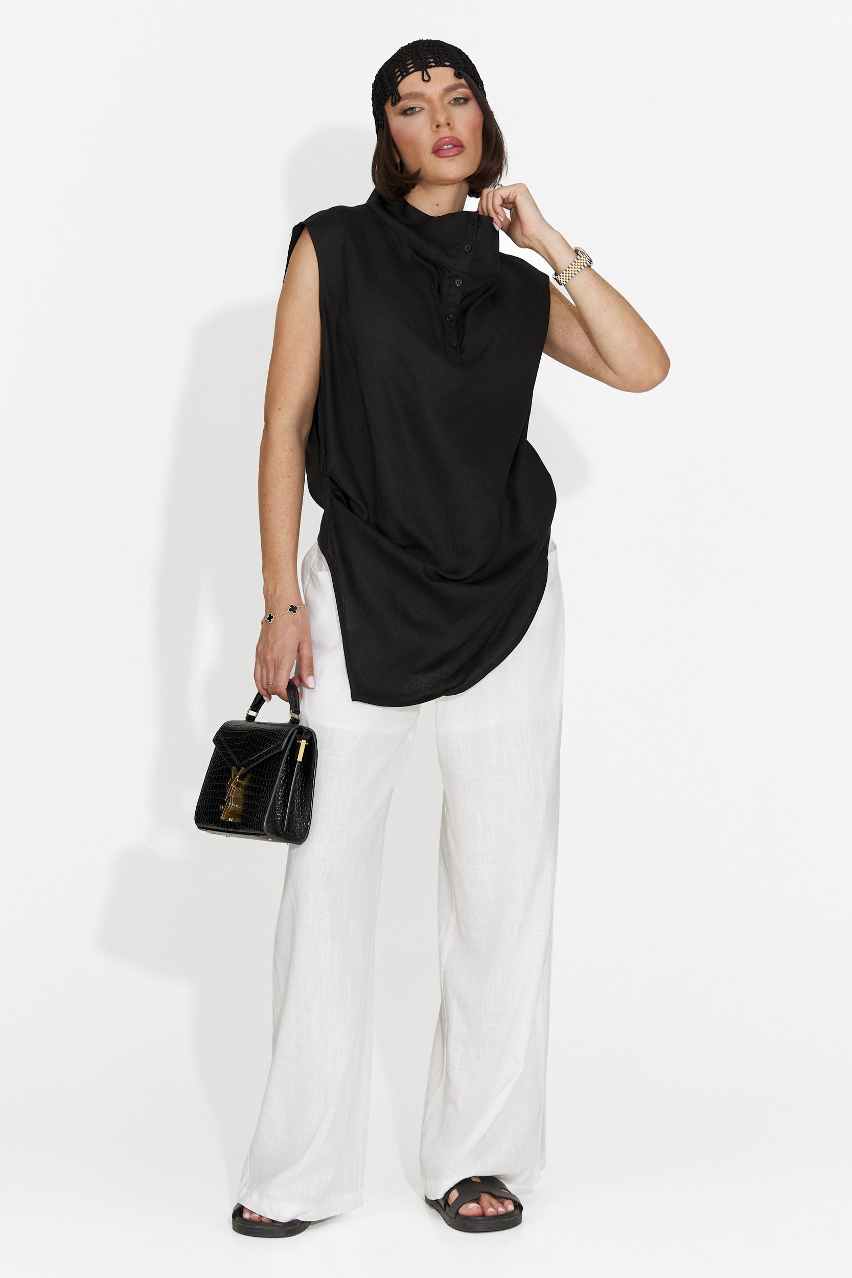 Camasa dama casual neagra Notario Bogas