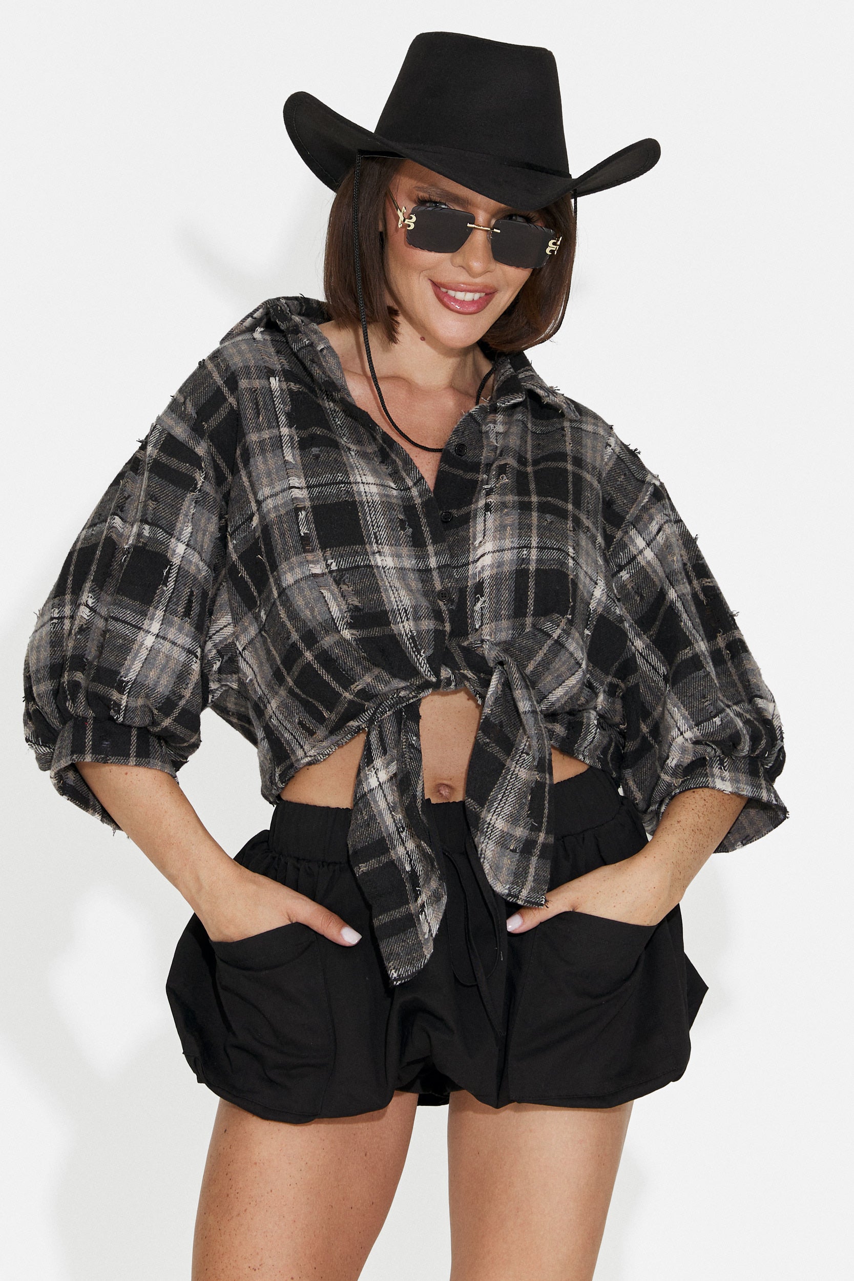 Camicia Casual Nera da Donna di Zenaida Bogas