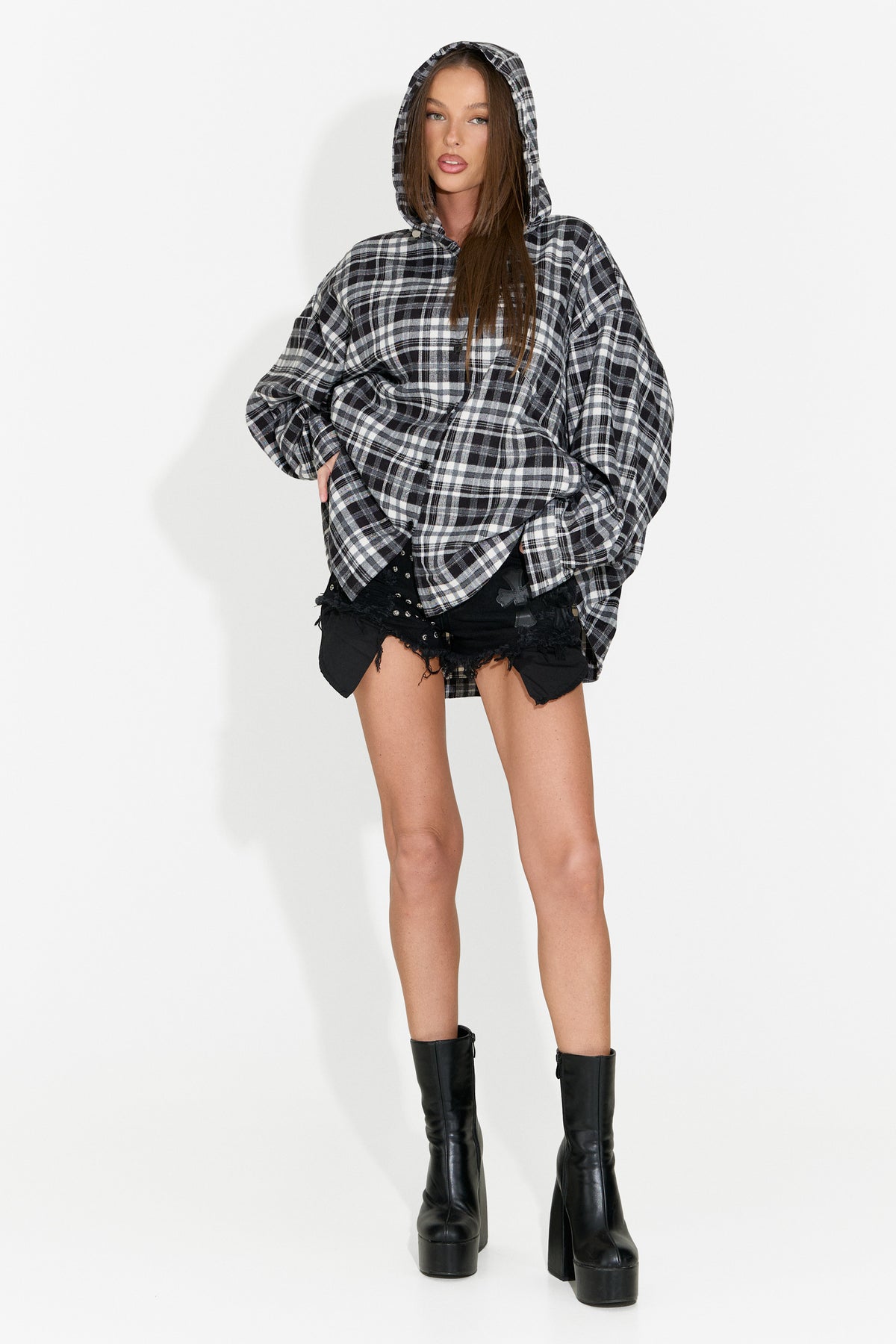 Camicia da donna casual nera Drepina Bogas