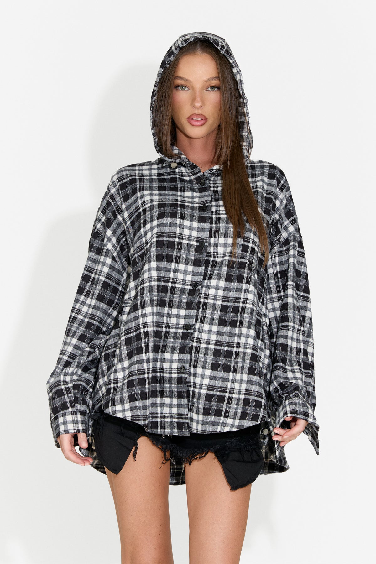 Camicia da donna casual nera Drepina Bogas