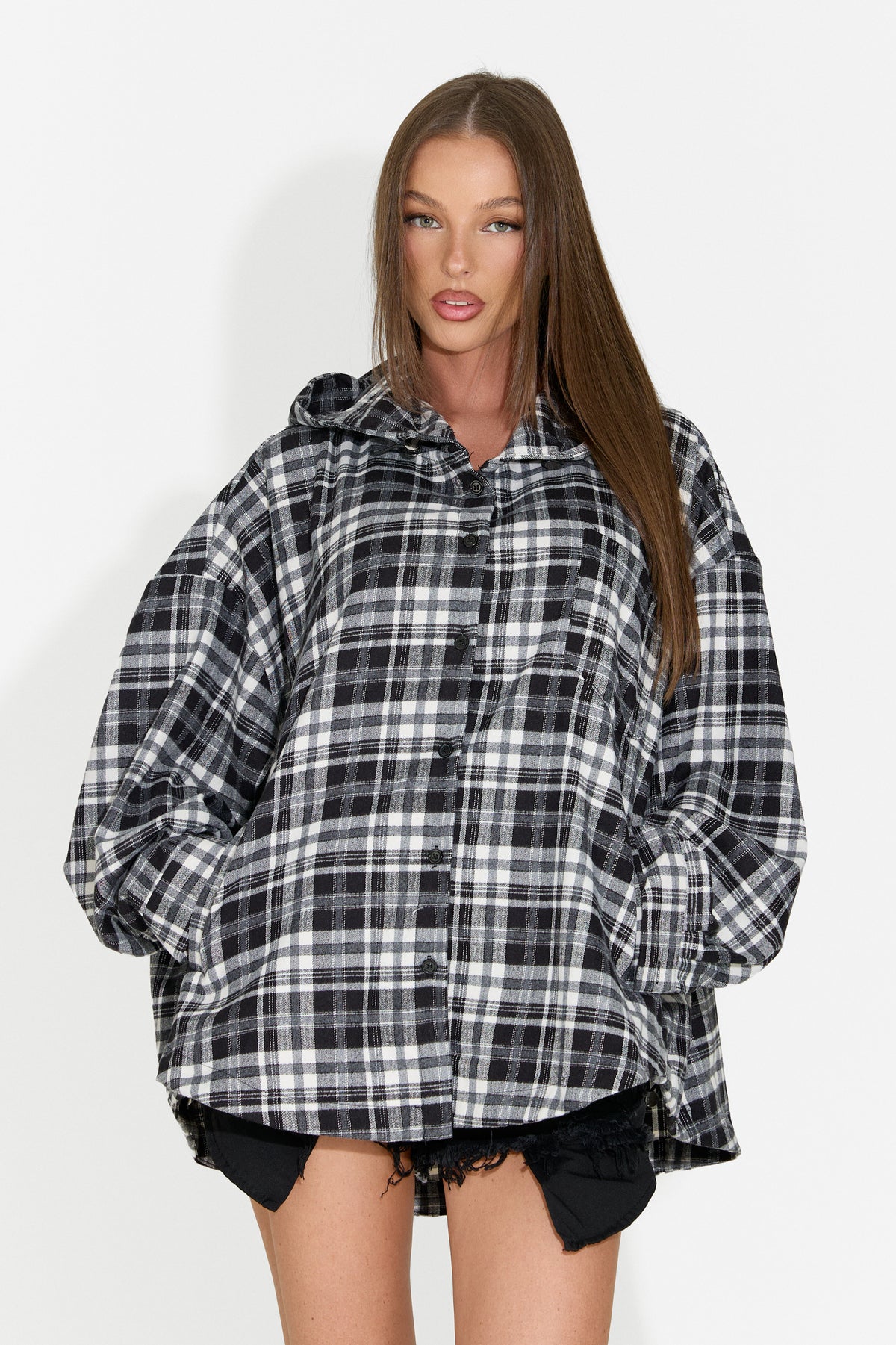 Camicia da donna casual nera Drepina Bogas