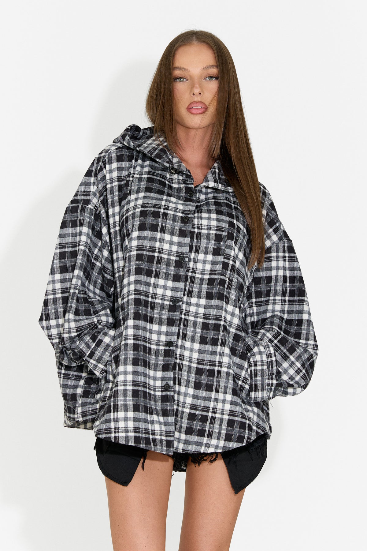 Camicia da donna casual nera Drepina Bogas