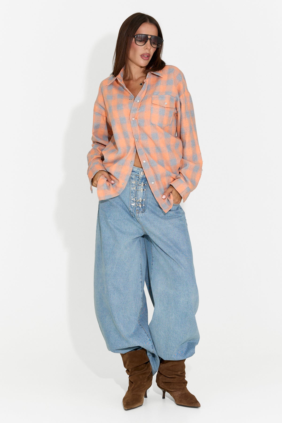 Camicia da donna casual arancione Importas Bogas