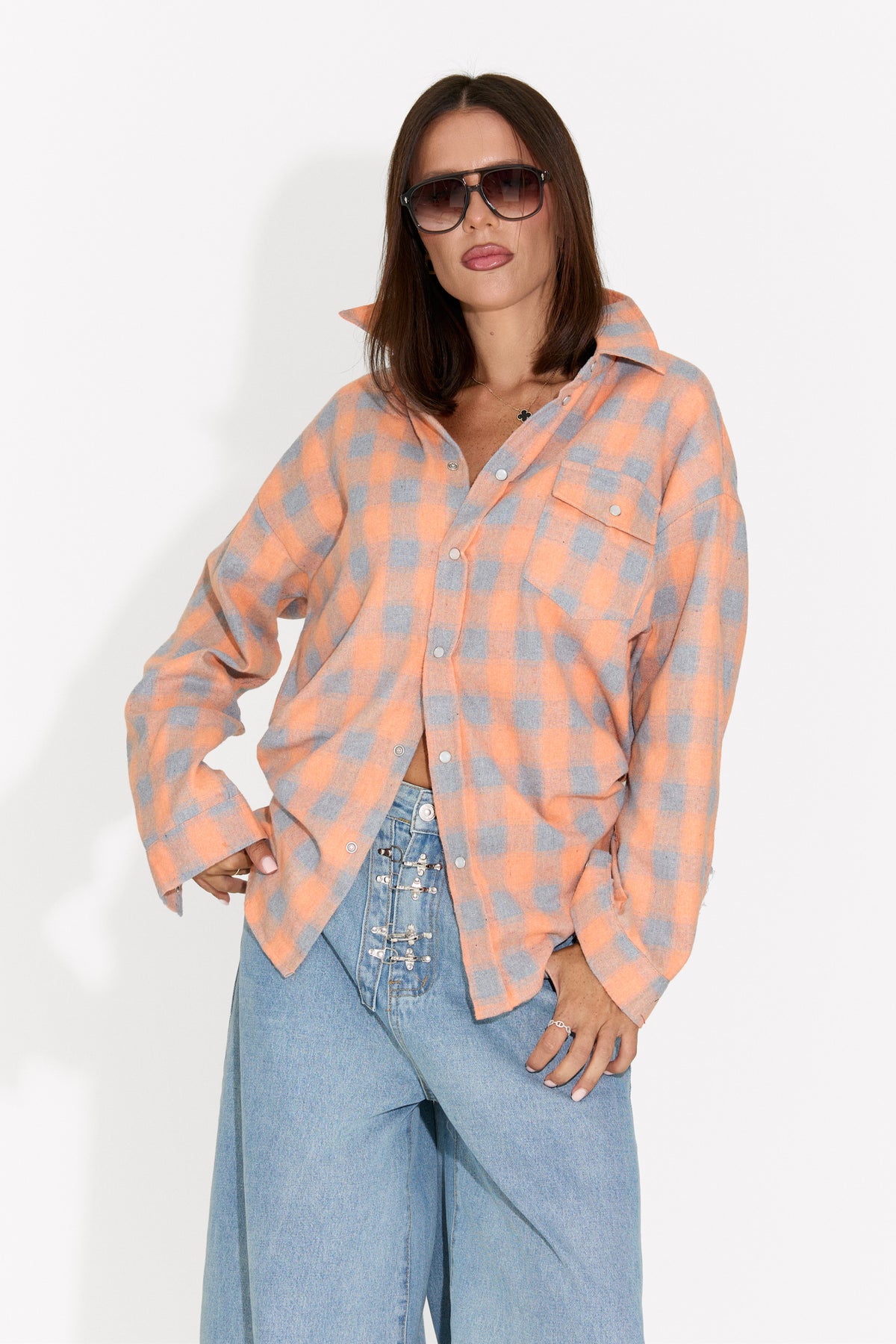 Camicia da donna casual arancione Importas Bogas