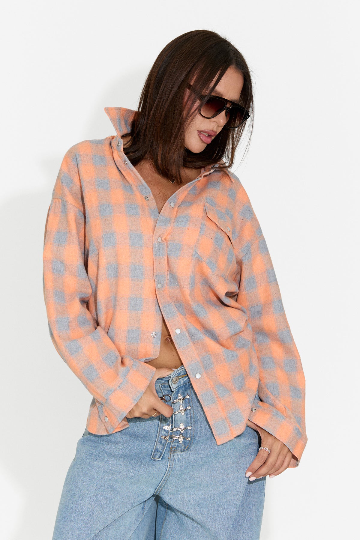Camicia da donna casual arancione Importas Bogas