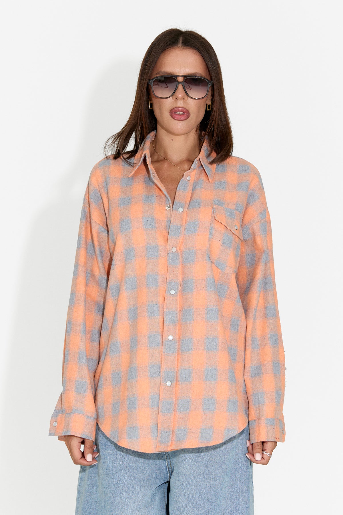 Camicia da donna casual arancione Importas Bogas