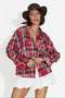 Camicia Casual Rossa da Donna di Adelyma Bogas