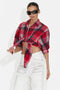 Camicia Rossa Casual da Donna di Daciana Bogas