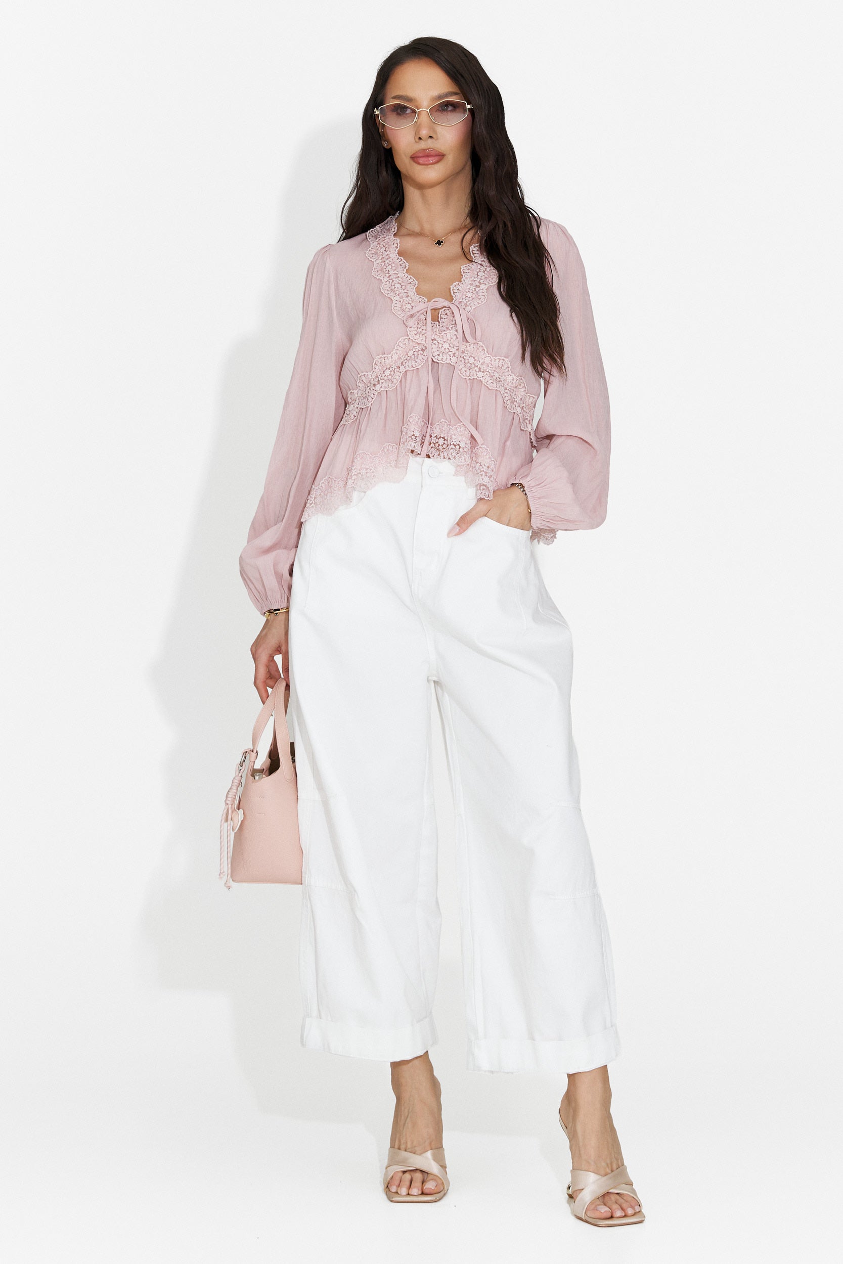 Camicia Rosa Casual da Donna Seliona Bogas