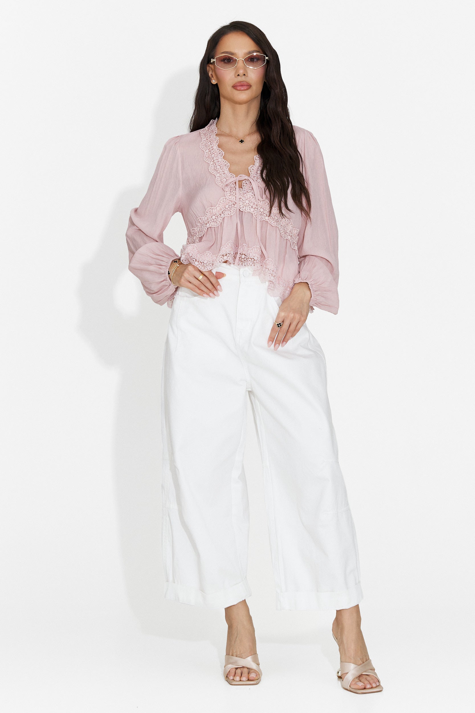 Camicia Rosa Casual da Donna Seliona Bogas