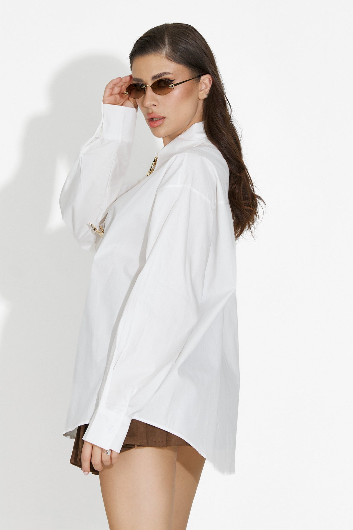 Elegante Camicia Bianca da Donna di Feyora Bogas