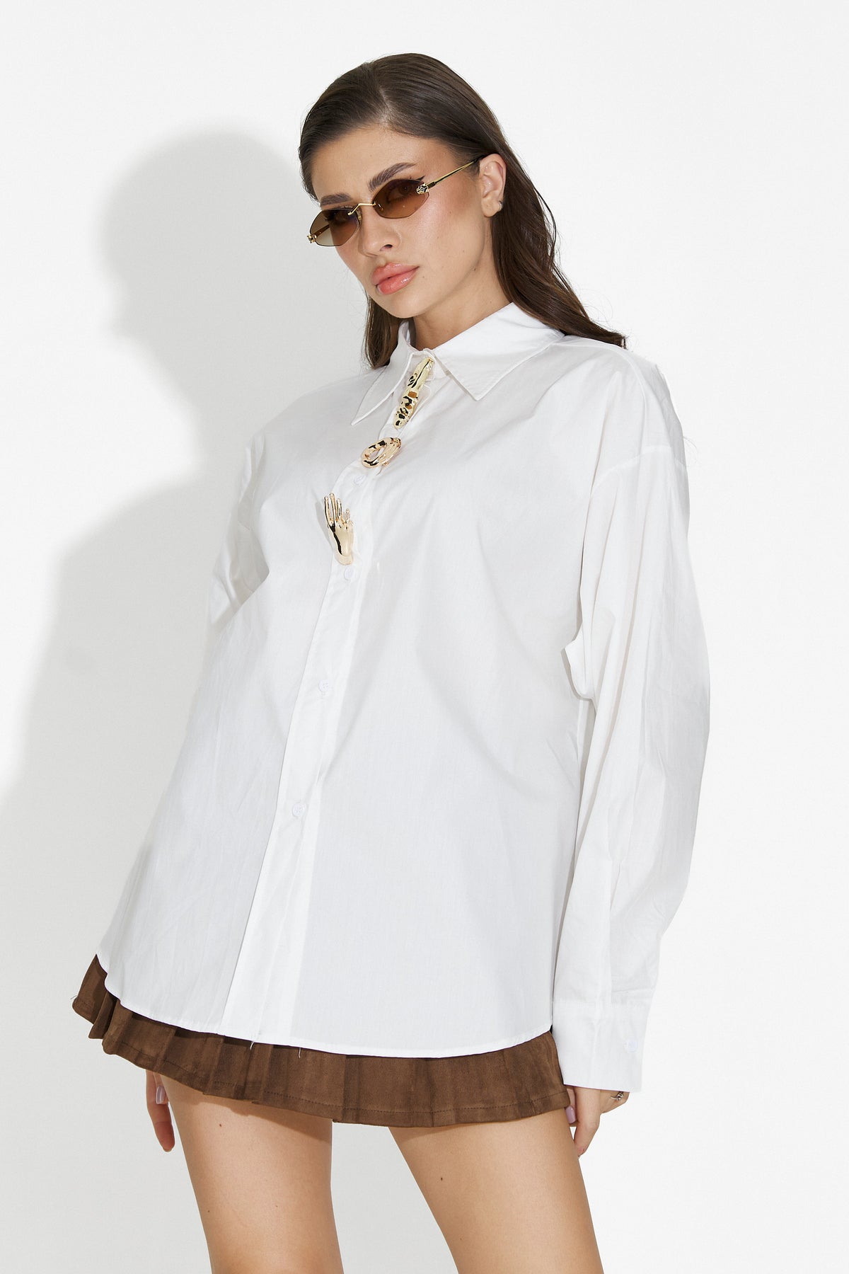 Elegante Camicia Bianca da Donna di Feyora Bogas