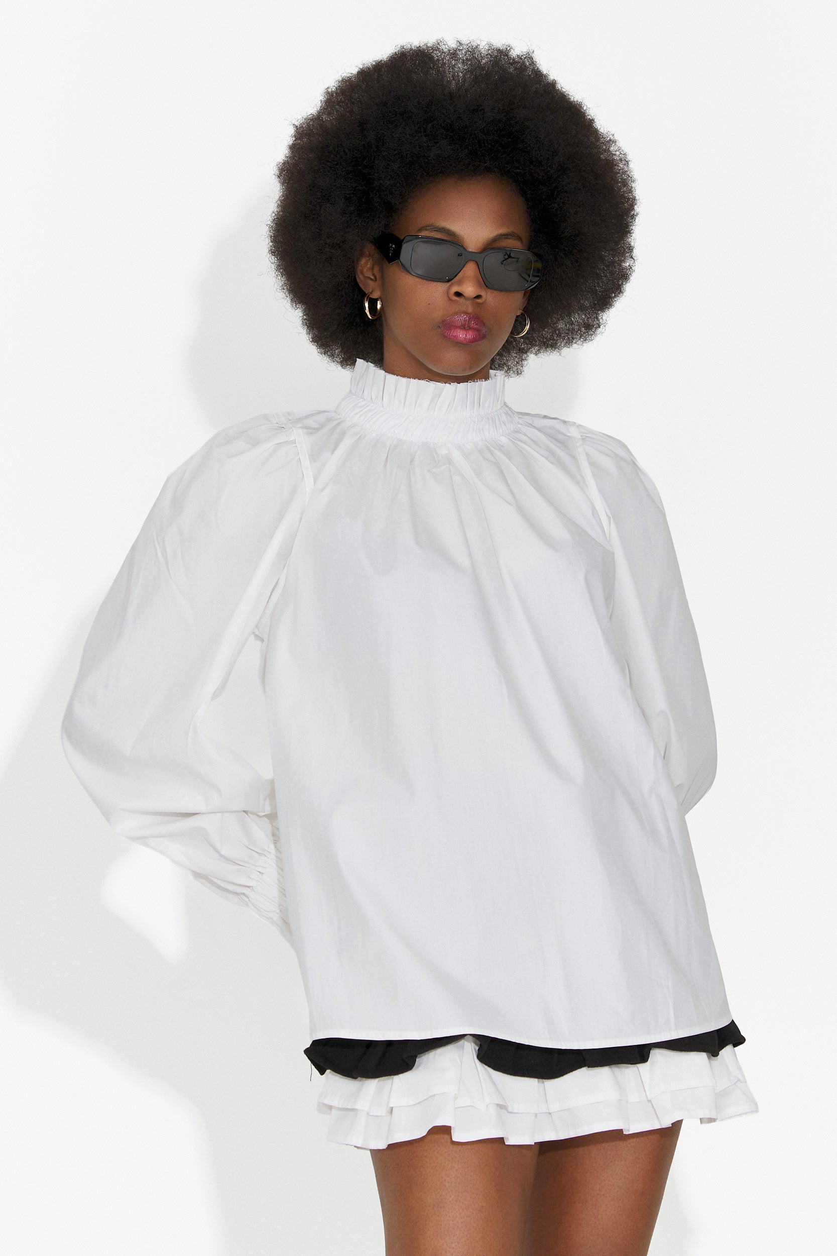 Elegante camicia bianca da donna Floriana Bogas