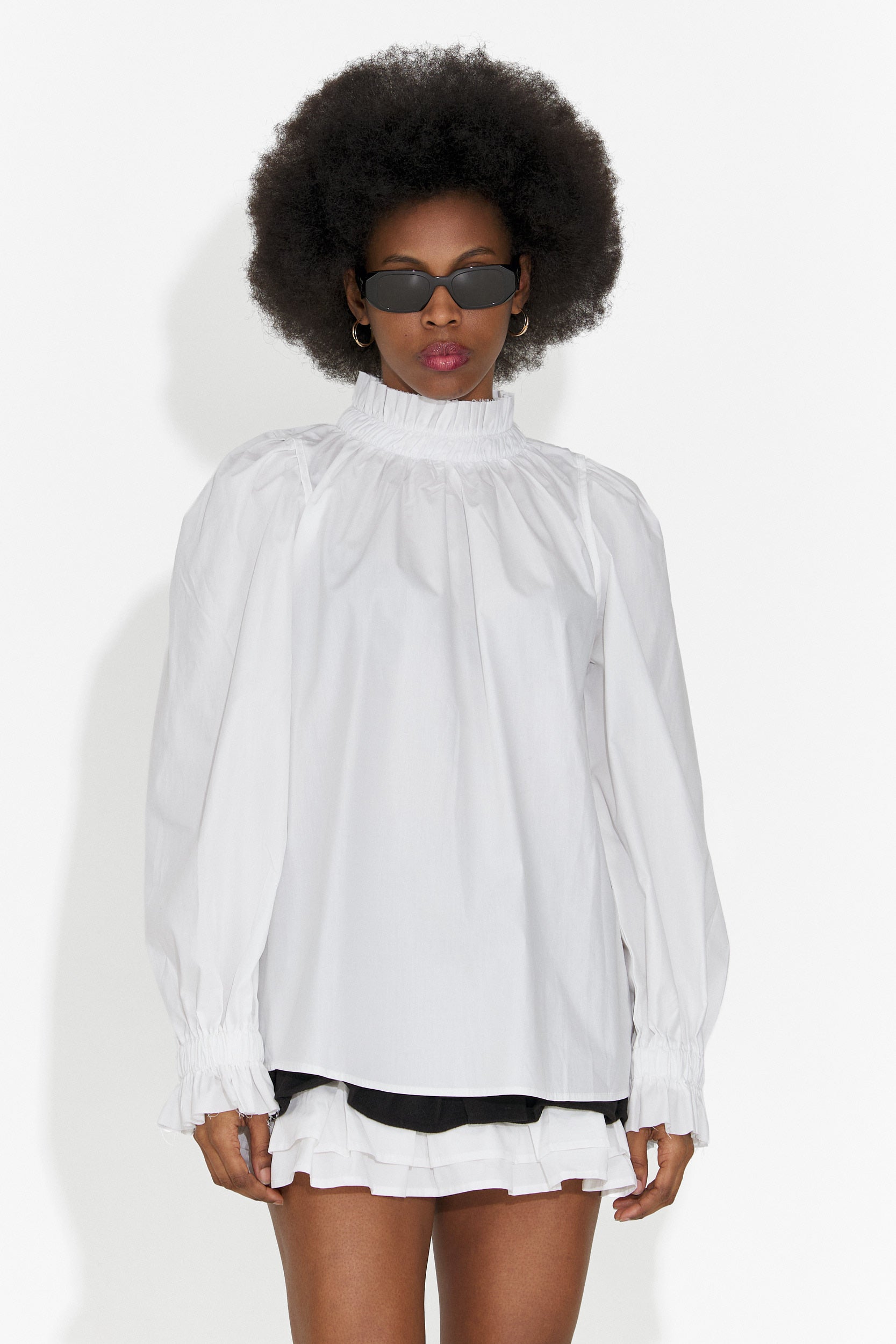 Elegante camicia bianca da donna Floriana Bogas