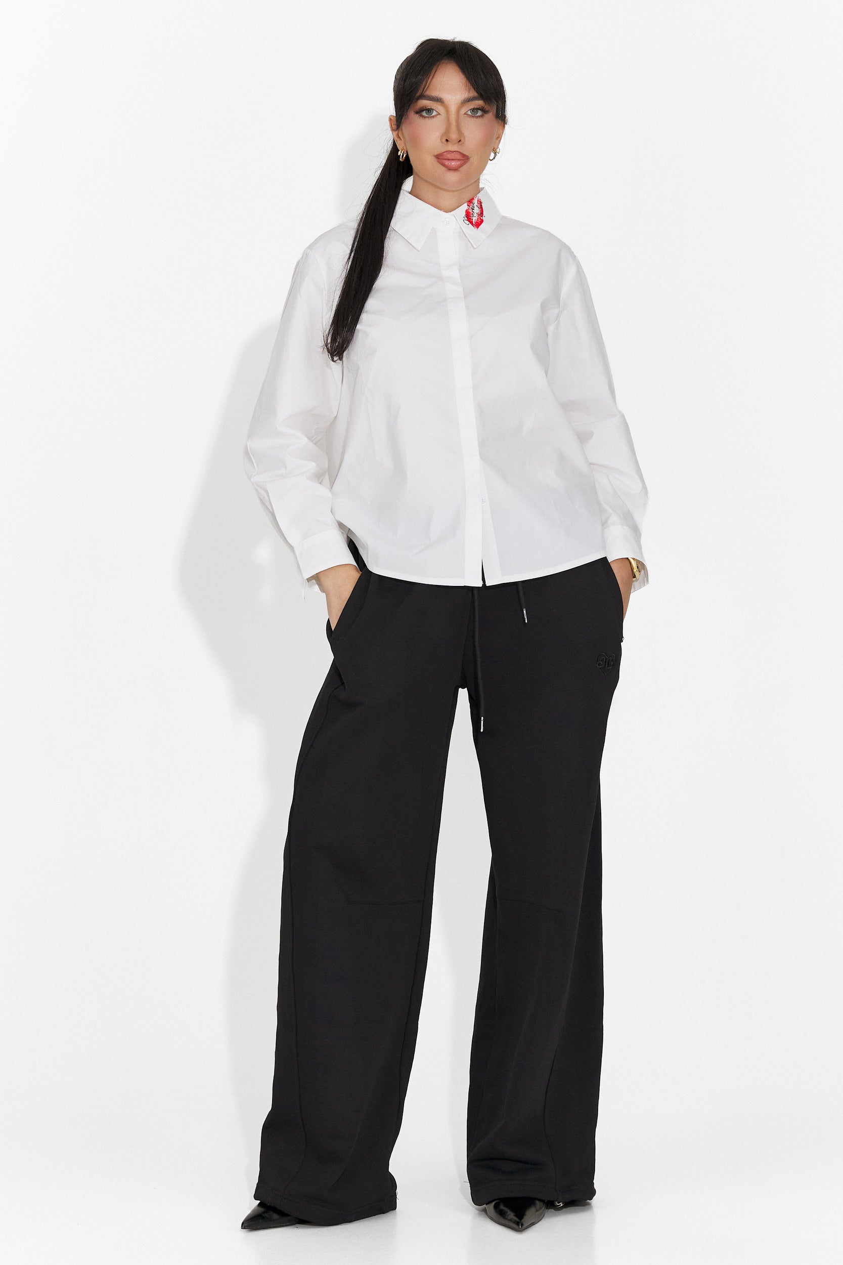 Elegante Blusa Bianca Sienara Bogas per Donne