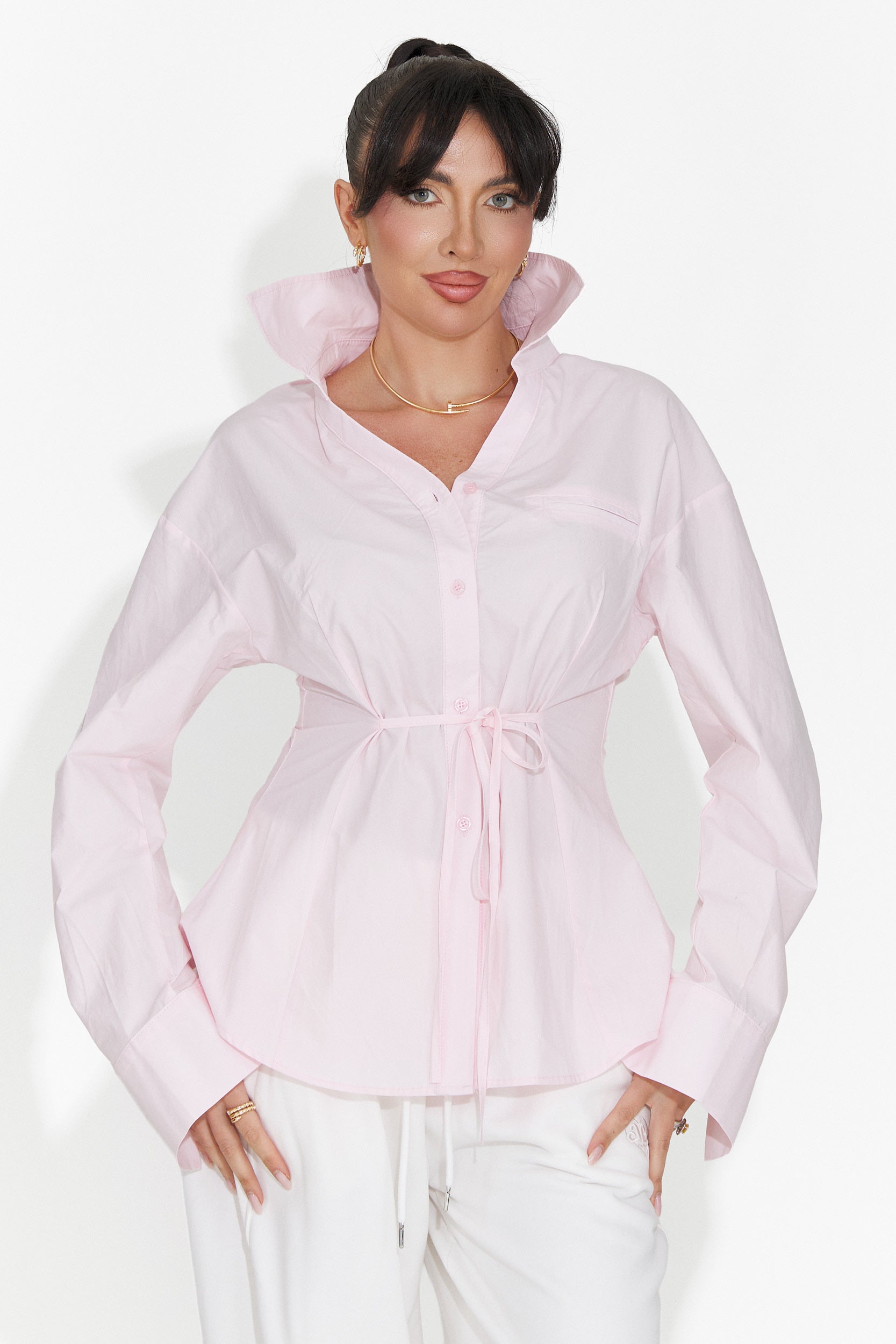 Elegante Camicia Rosa da Donna Alesya Bogas