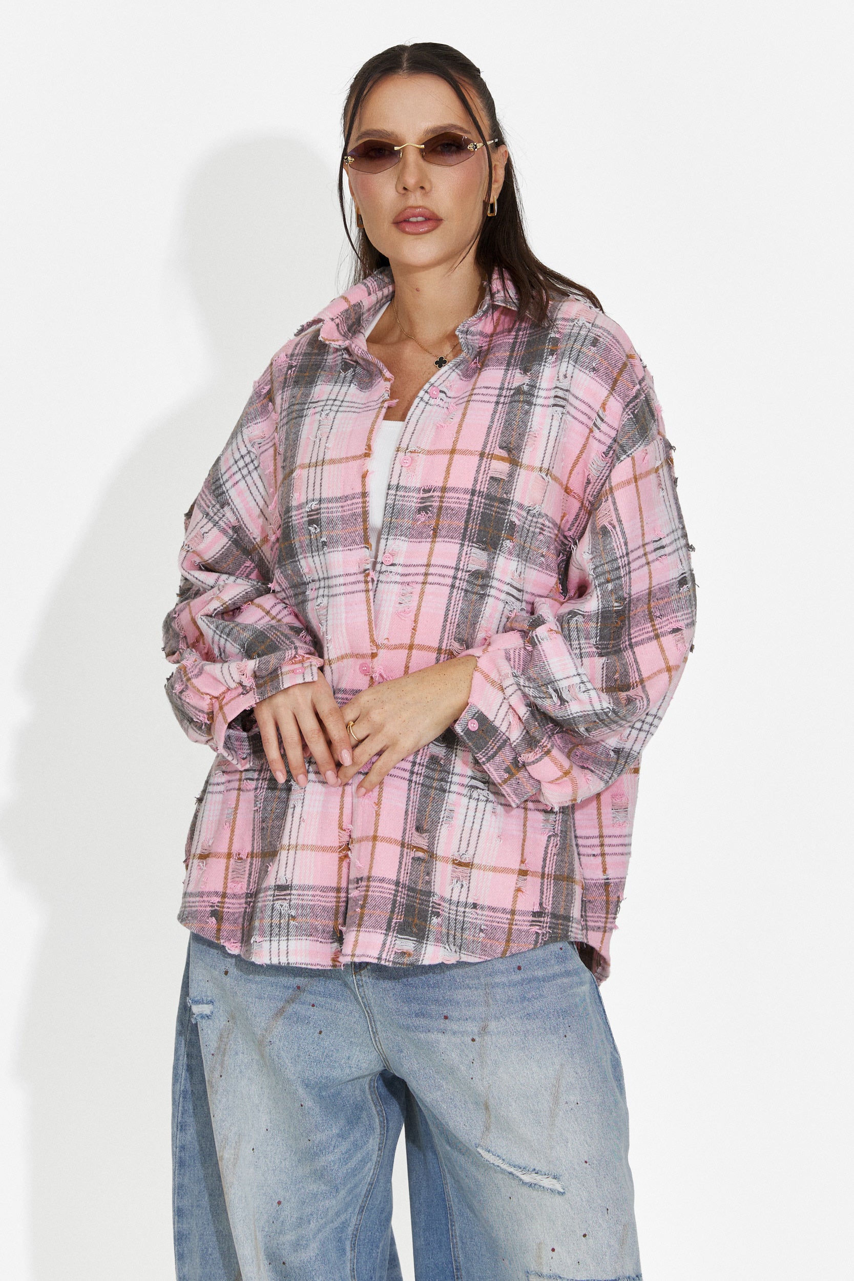 Elegante Camicia Rosa da Donna Pura Bogas
