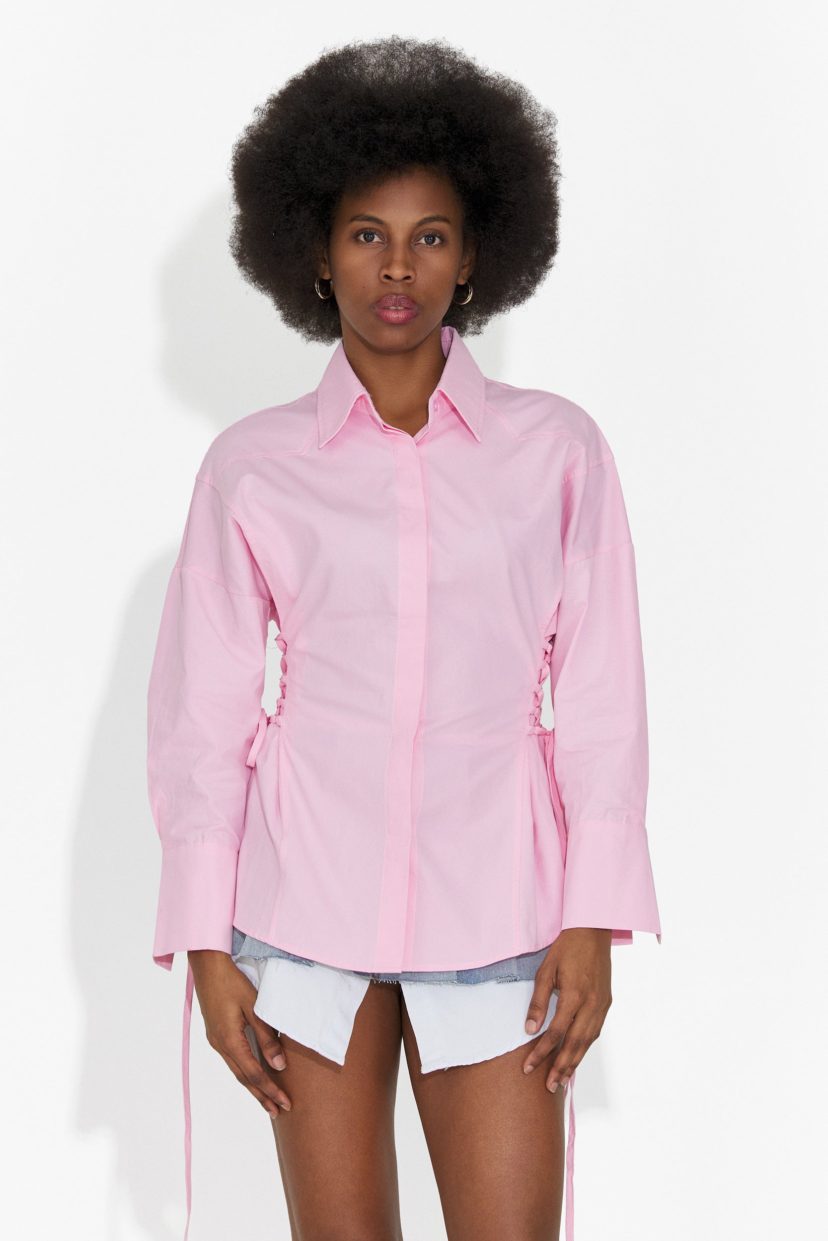 Elegante camicia rosa da donna Sivelia Bogas