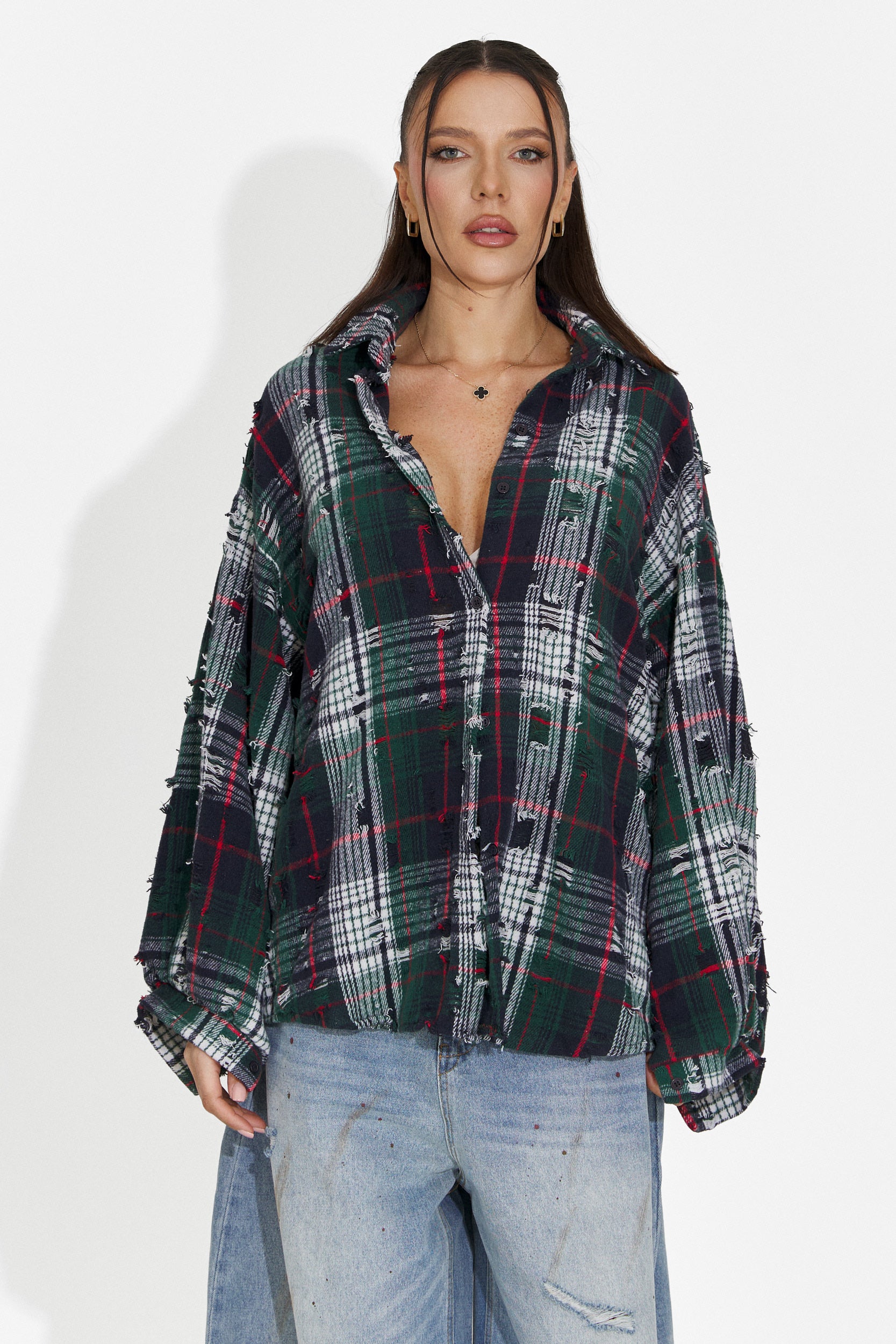 Elegante Camicia Verde da Donna Pura Bogas