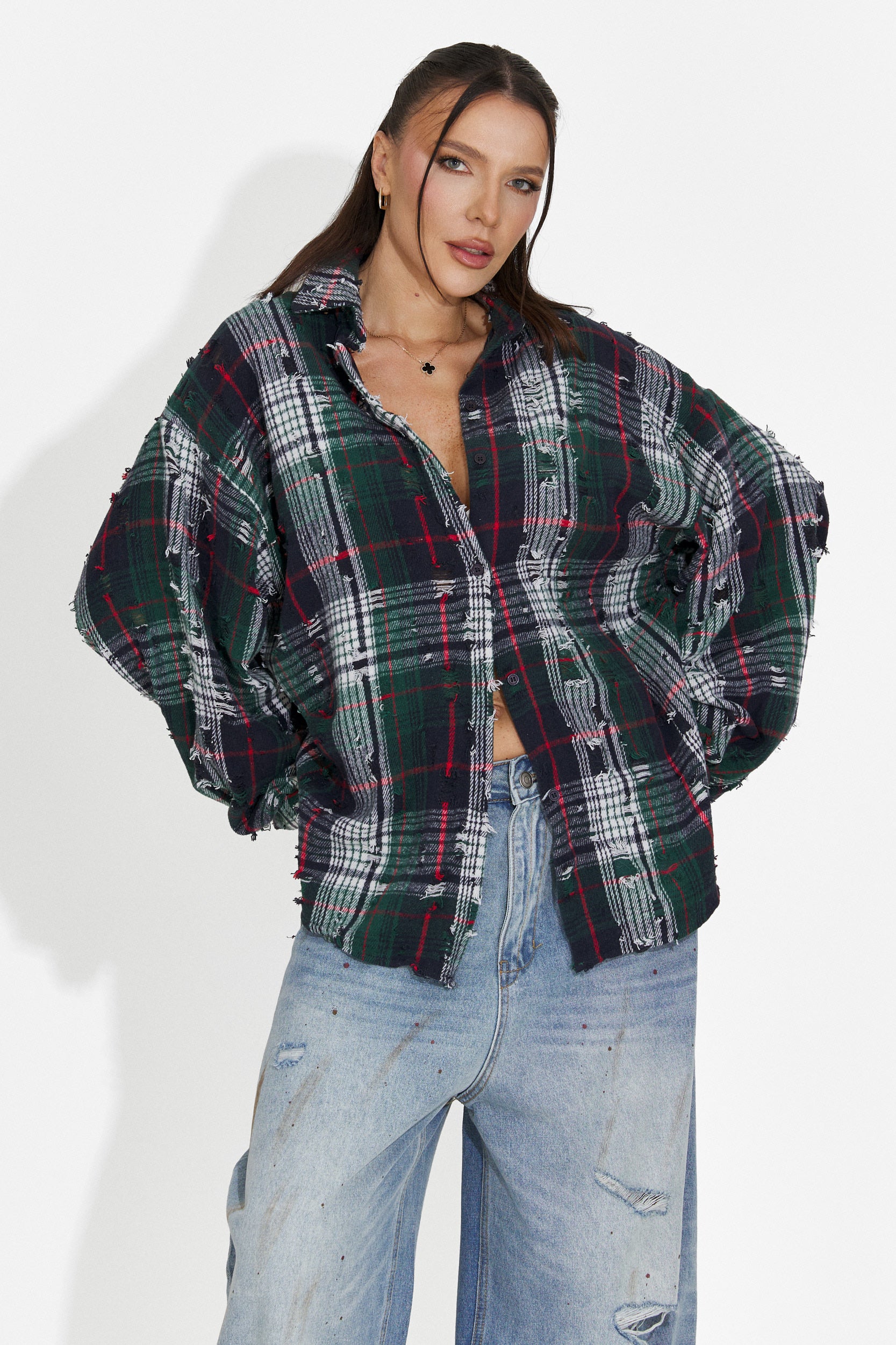 Elegante Camicia Verde da Donna Pura Bogas