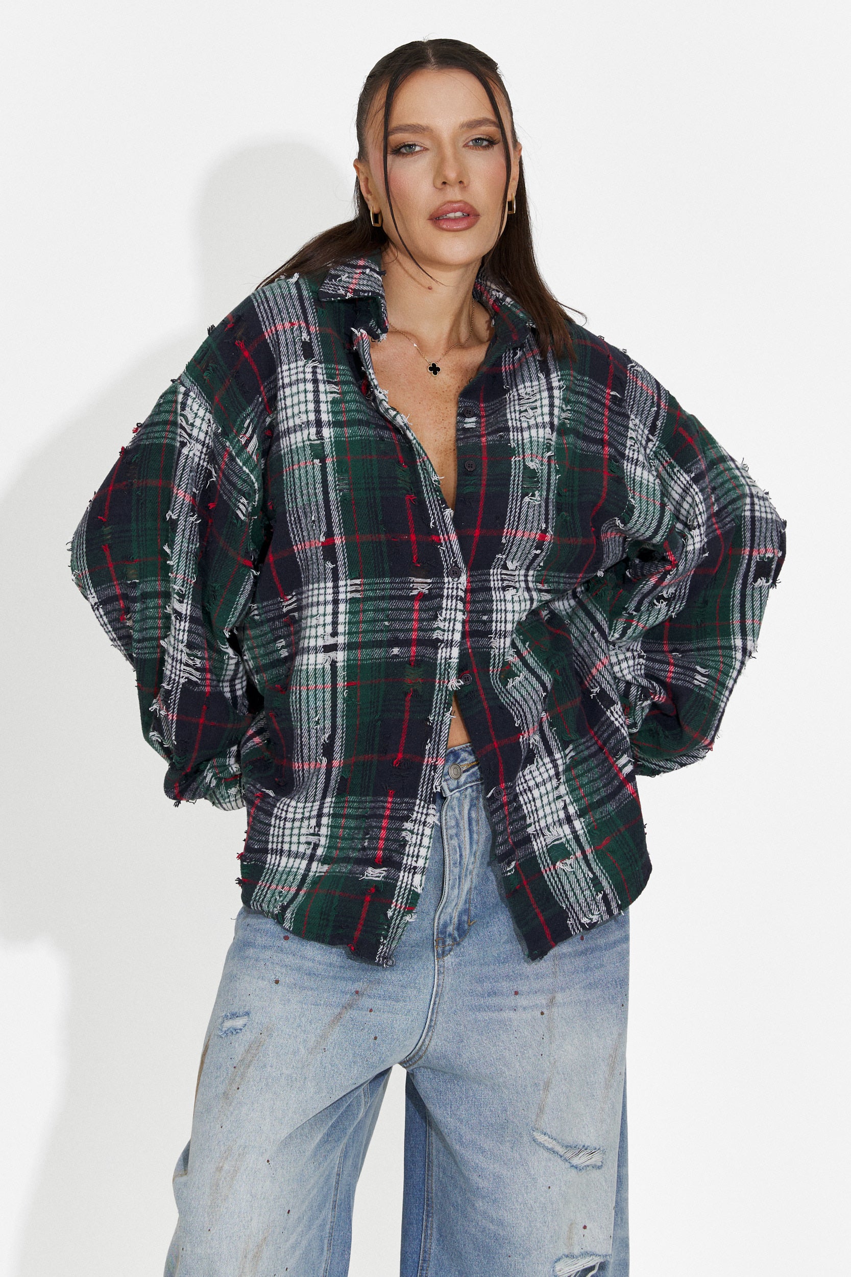 Elegante Camicia Verde da Donna Pura Bogas
