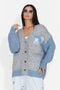 Cardigan casual bleu Lylyra Bogas
