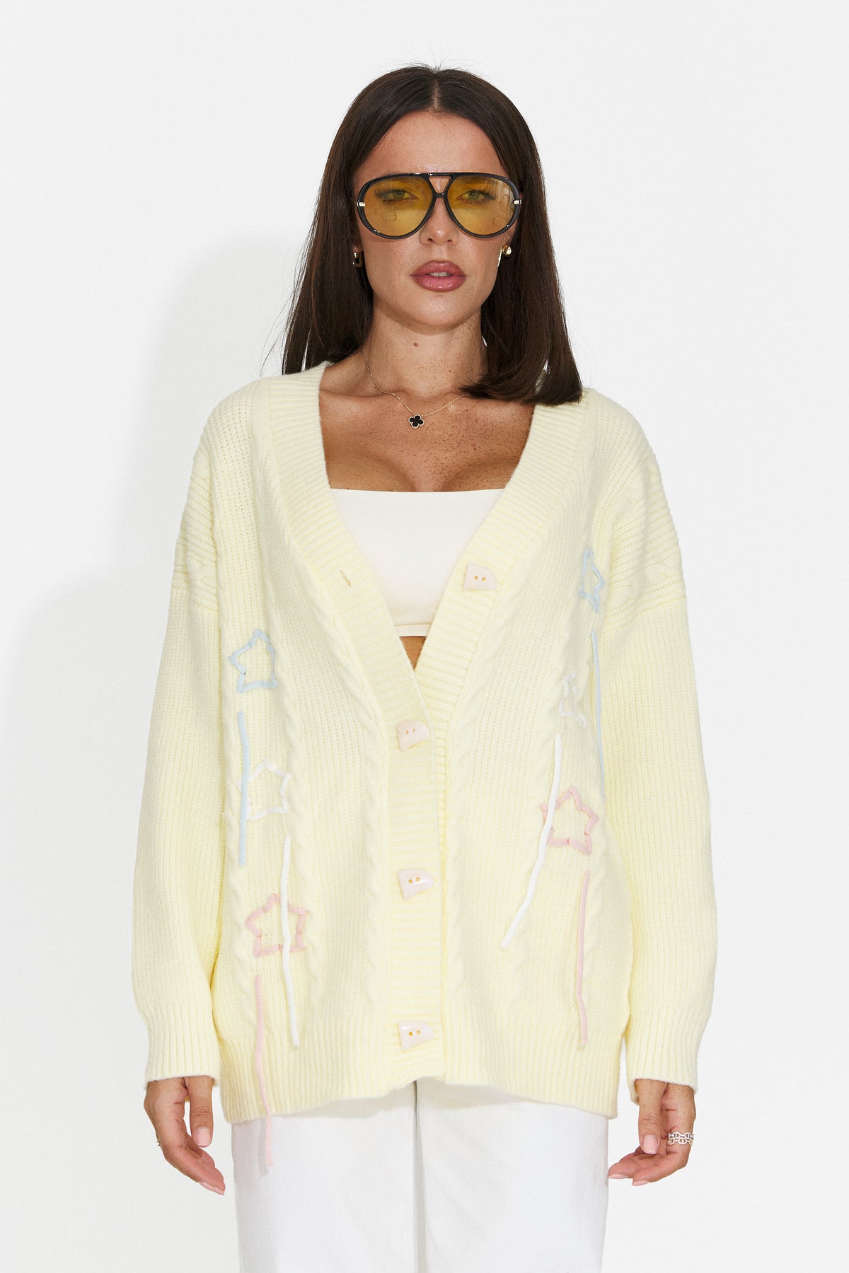 Cardigan casual galben Kemivaora Bogas