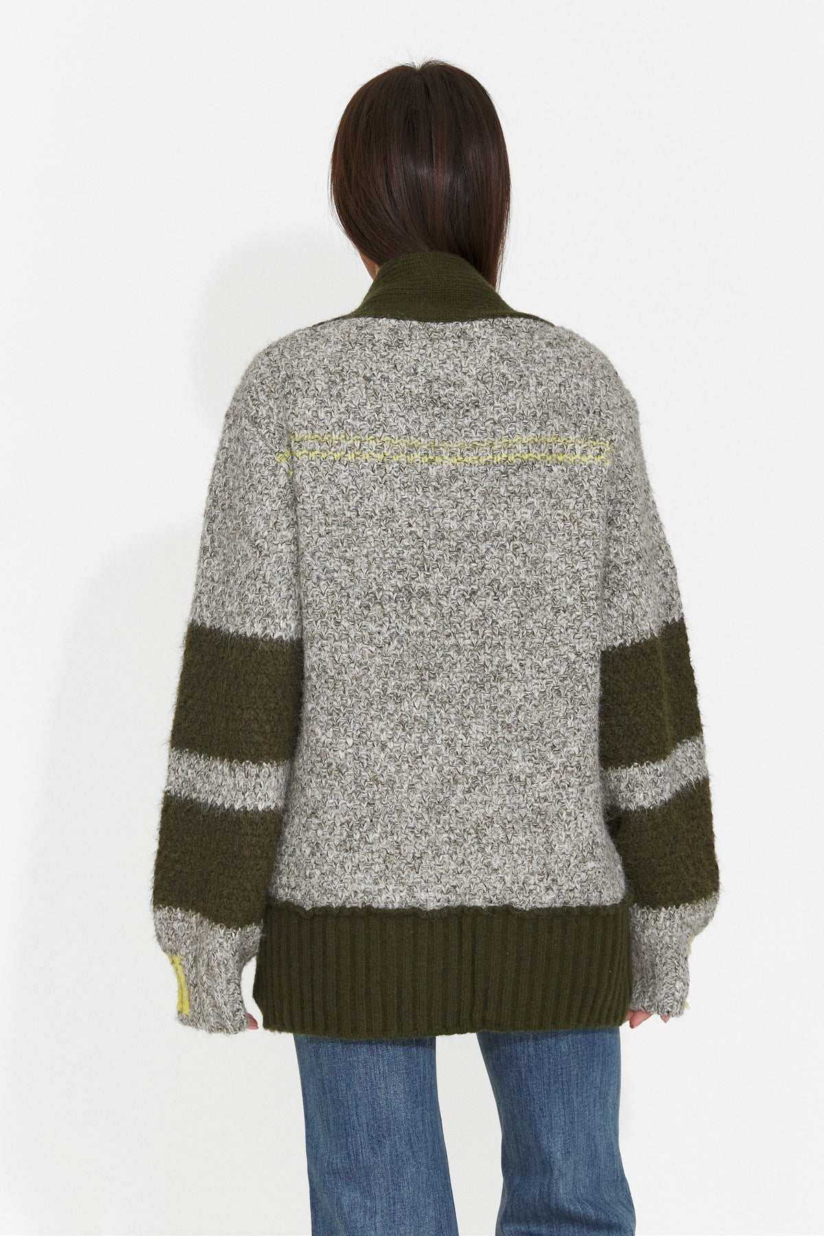 Cardigan casual gri Bloyalia Bogas