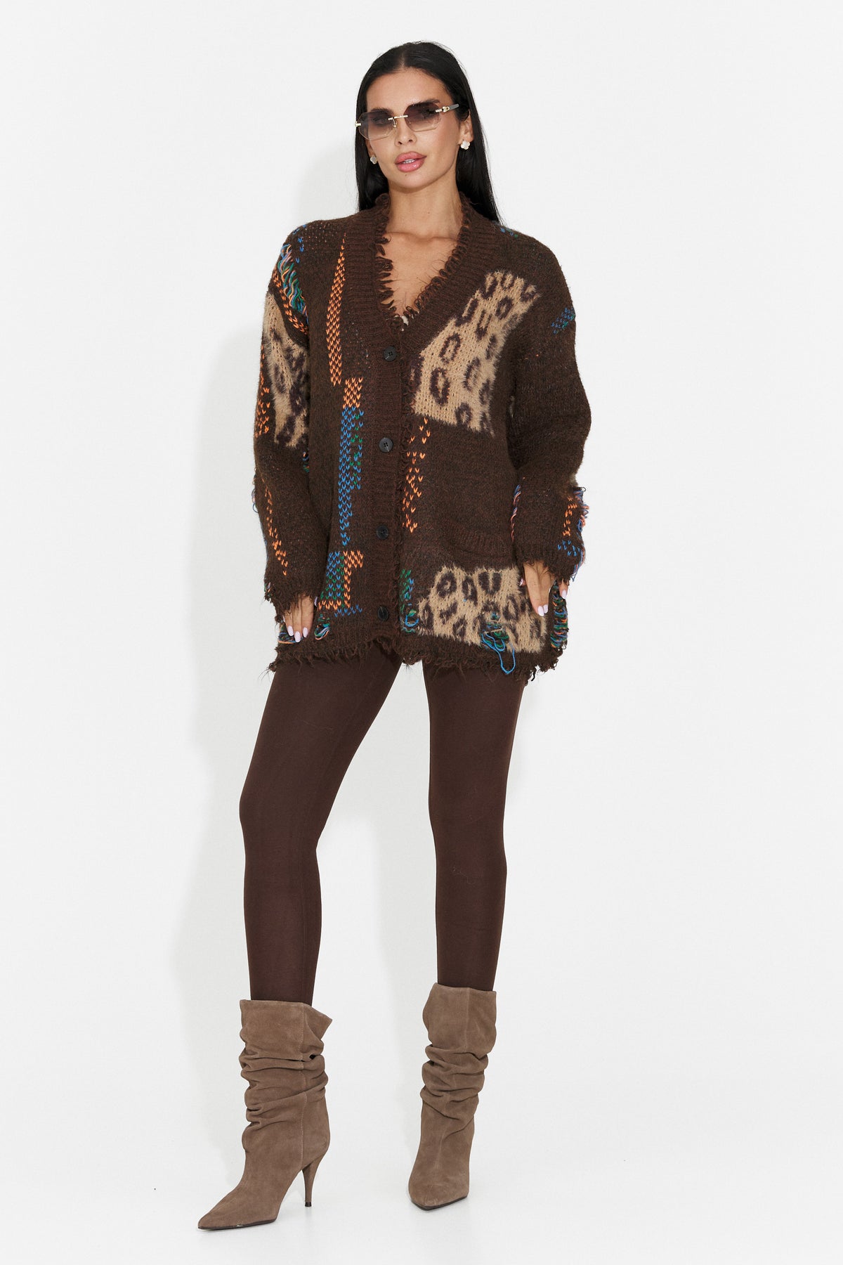 Colanti casual maro Crunivila Bogas