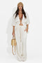 Completo donna camicia + pantaloni beige Carolia Bogas