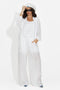 Completo donna camicia + pantaloni + canotta bianco Mivya Bogas