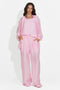 Completo donna camicia + pantaloni + canotta rosa Mivya Bogas