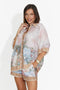 Completo donna camicia + pantaloni corti beige Jimona Bogas