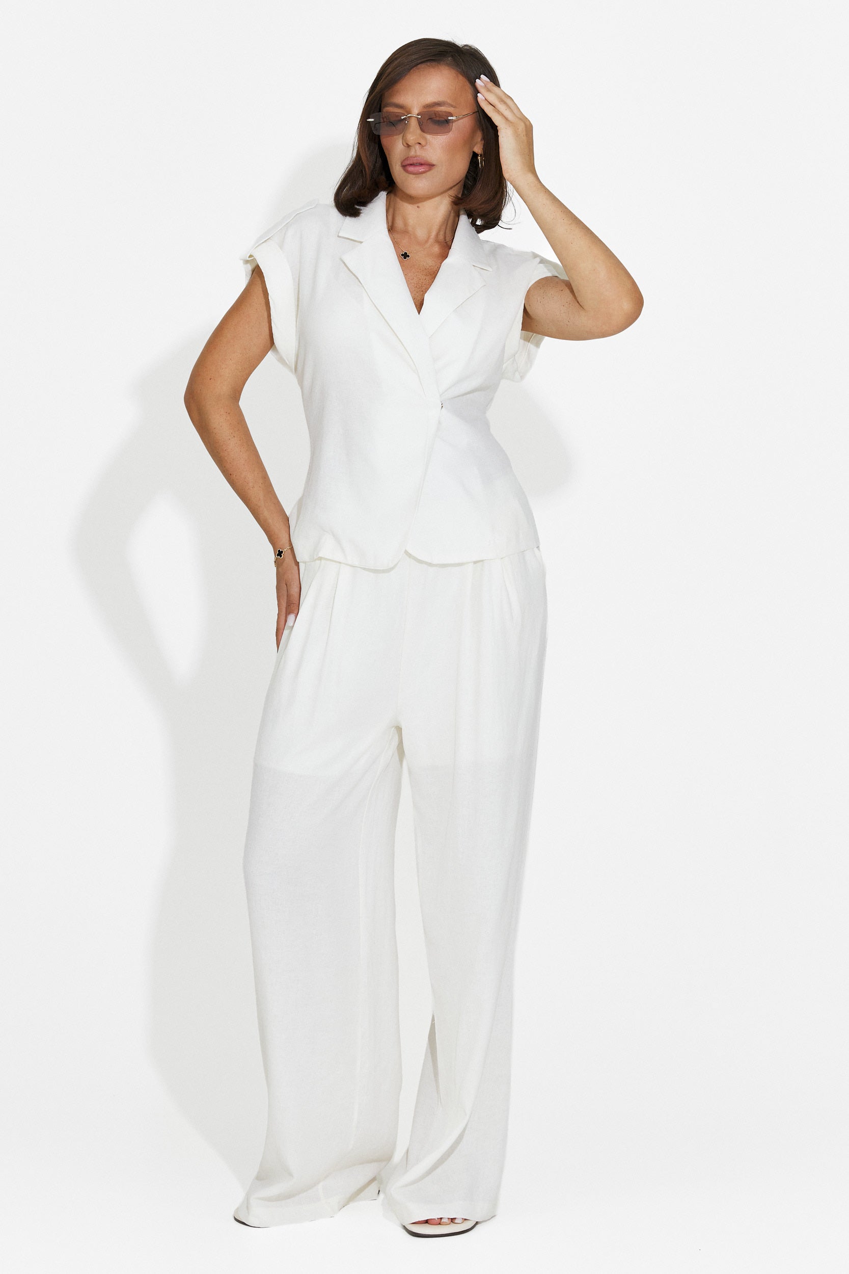 Completo donna casual bianco Zaymar Bogas