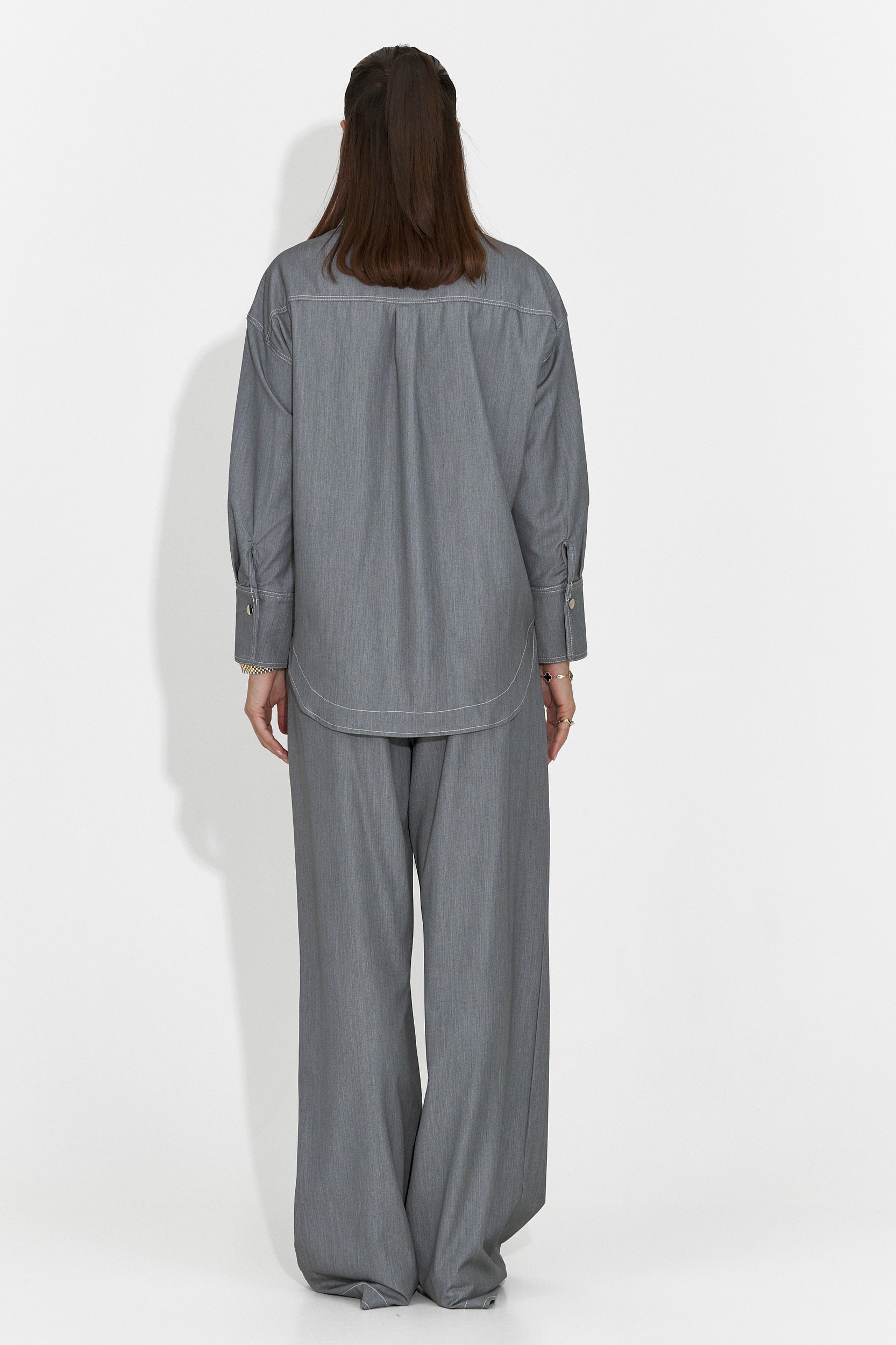 Elisio Bogas Completo Casual Grigio da Donna