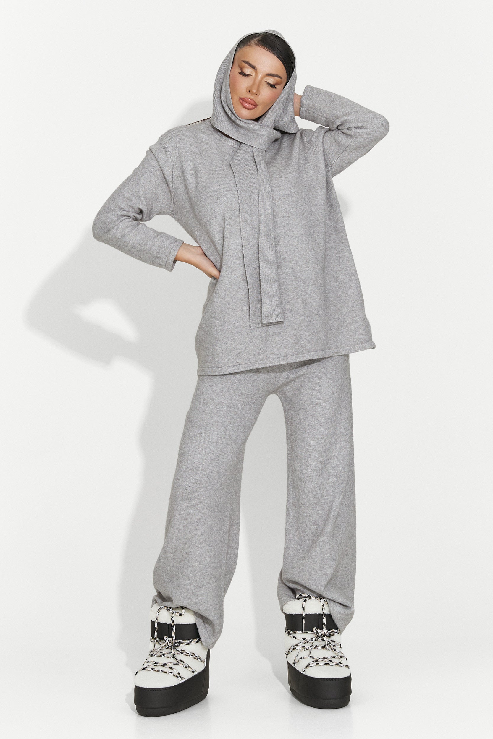 Abito casual grigio da donna Vencilie Bogas