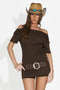 Completo donna casual marrone Nelyana Bogas