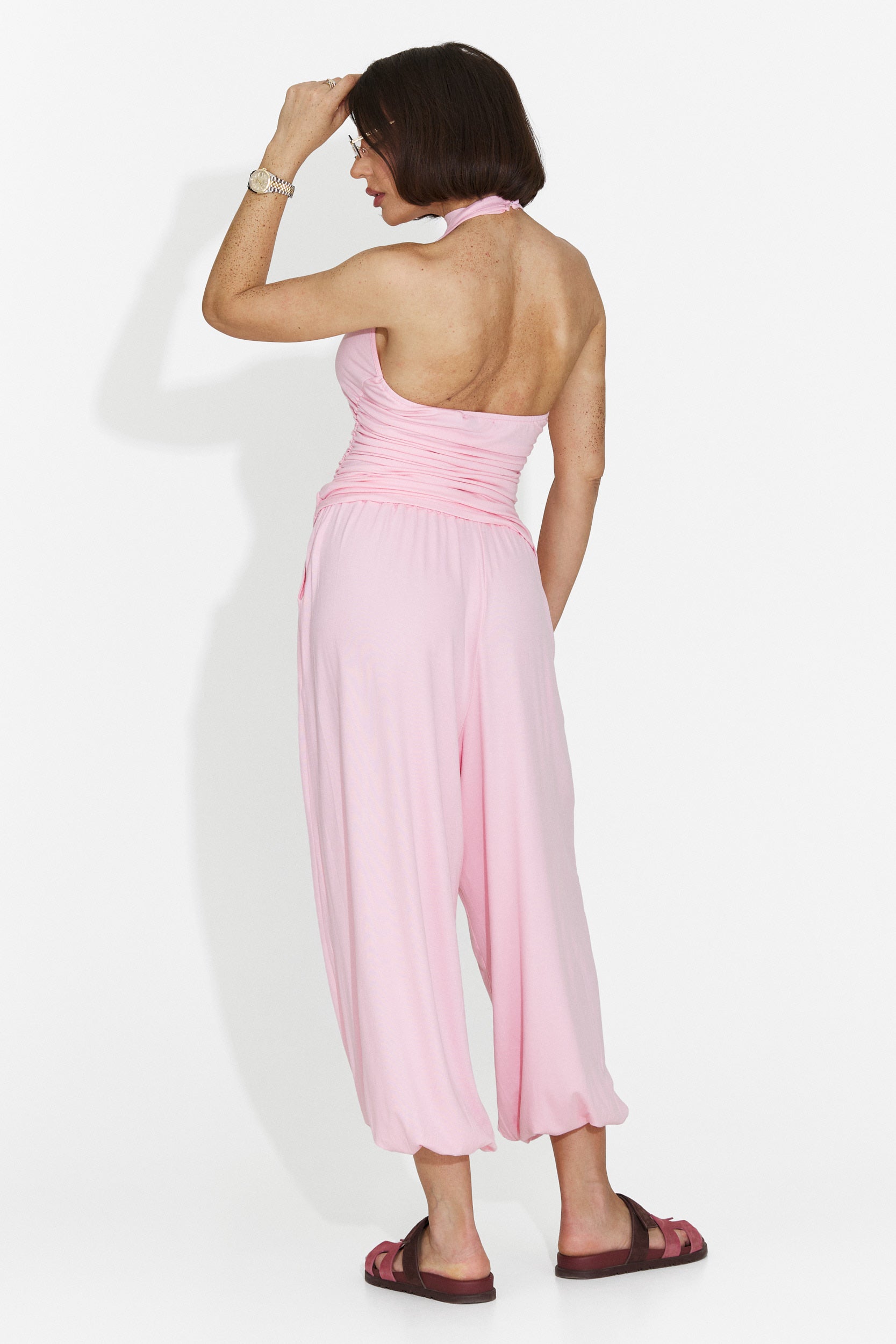 Tuta casual rosa da donna di Karem Bogas