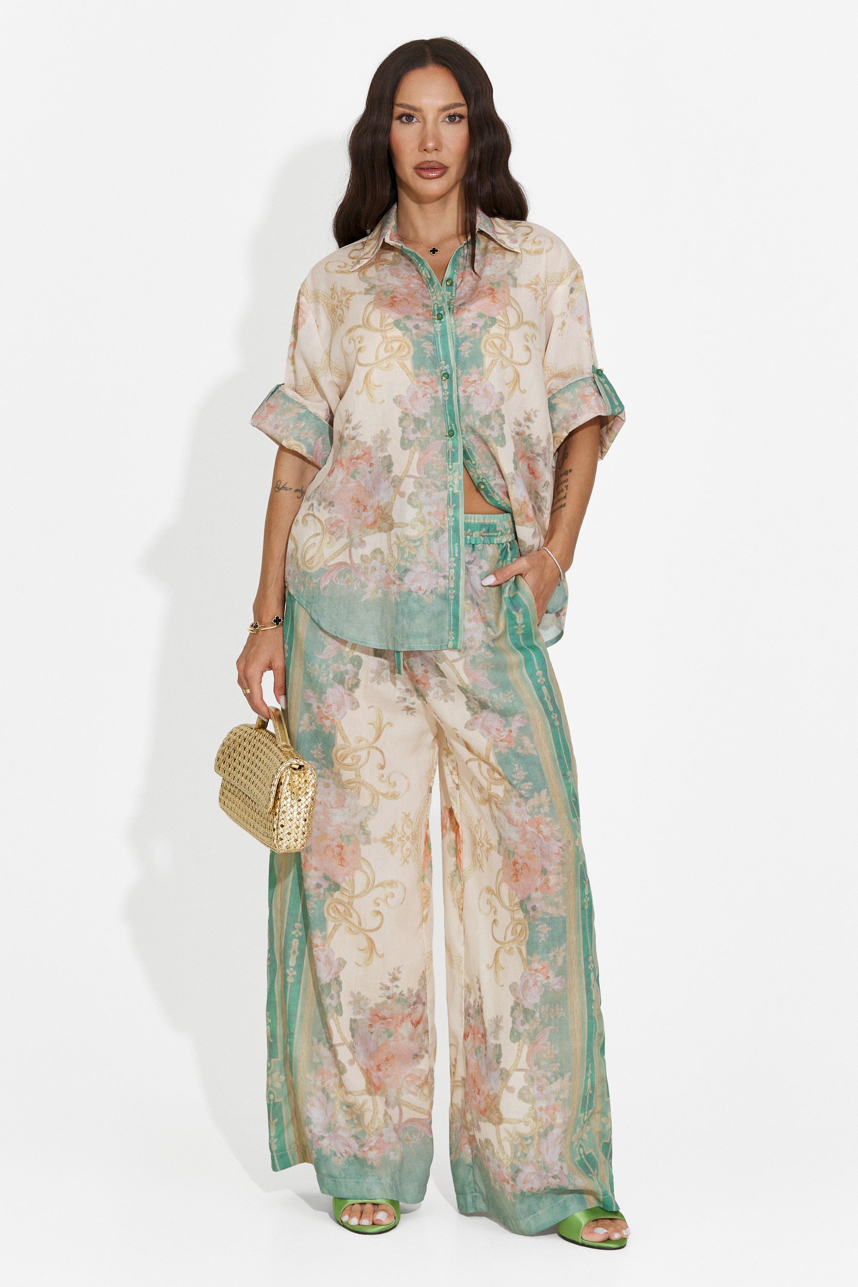 Completo donna casual verde Nezela Bogas