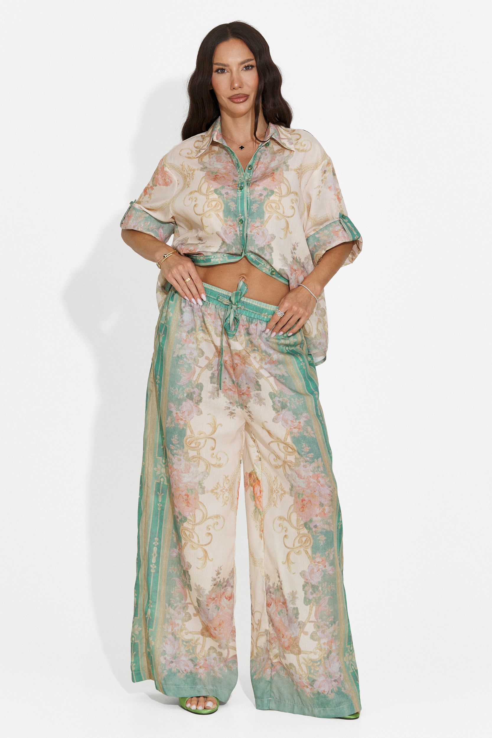Completo donna casual verde Nezela Bogas