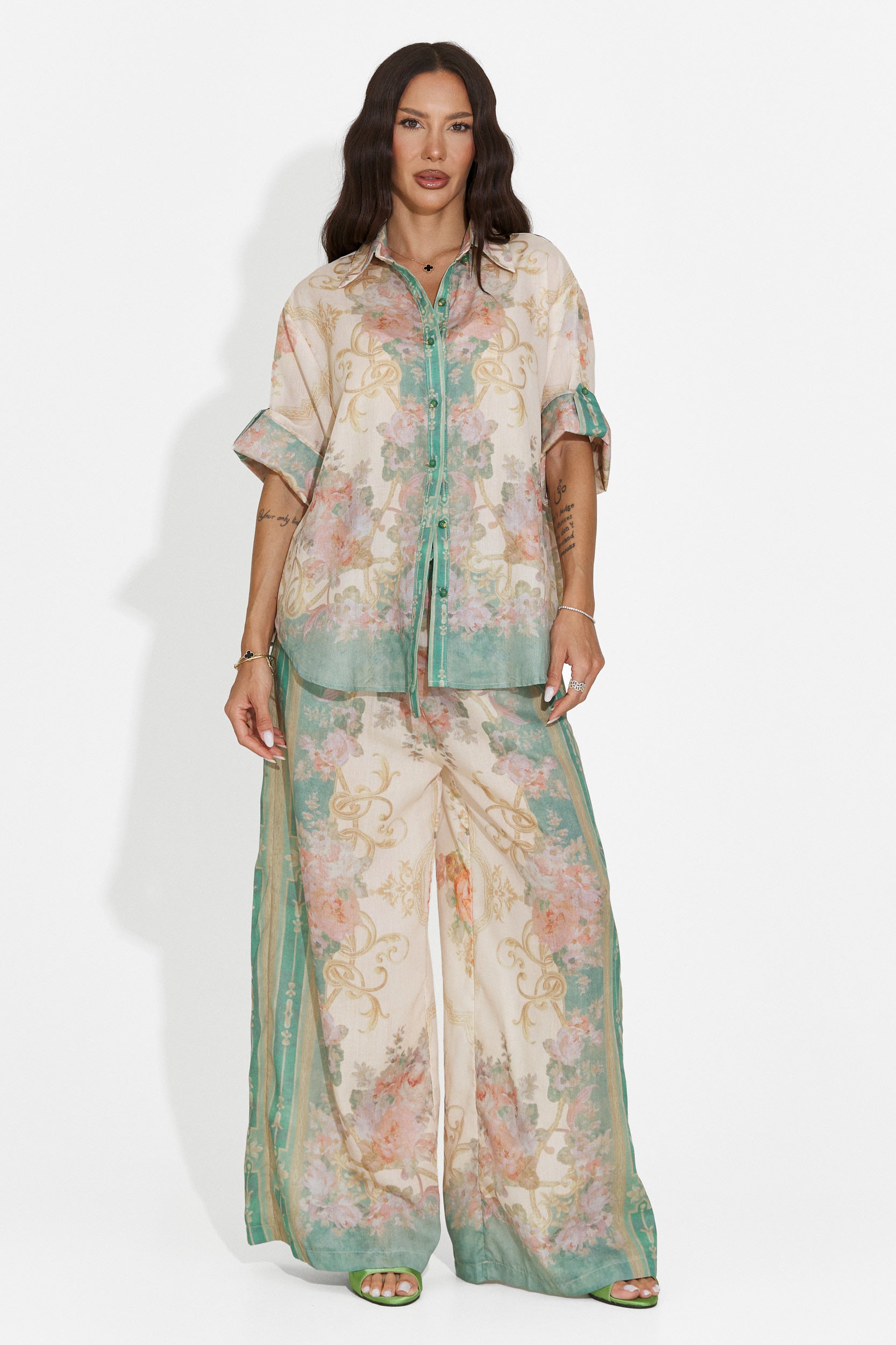 Completo donna casual verde Nezela Bogas