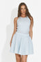 Completo donna con gonna blu Sorila Bogas