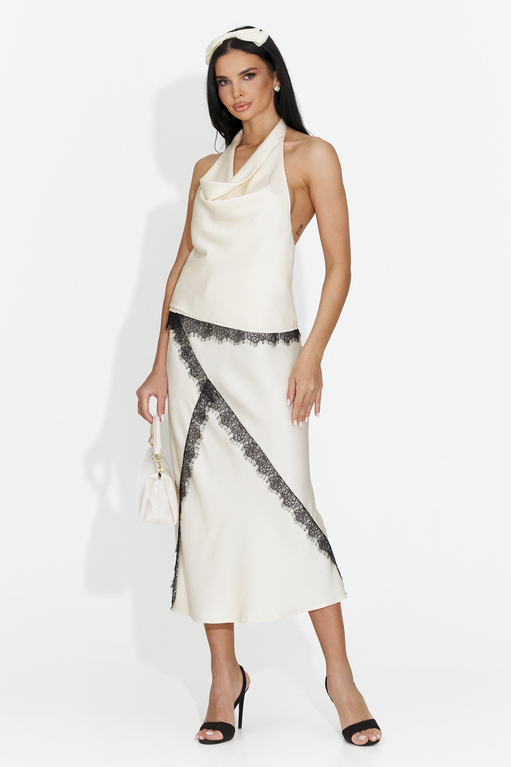 Set da Donna Emetiana Bogas con Gonna Crema