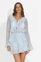 Completo donna con gonna pantalone azzurro Actions Bogas