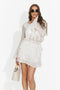 Completo donna con gonna pantalone crema Actions Bogas
