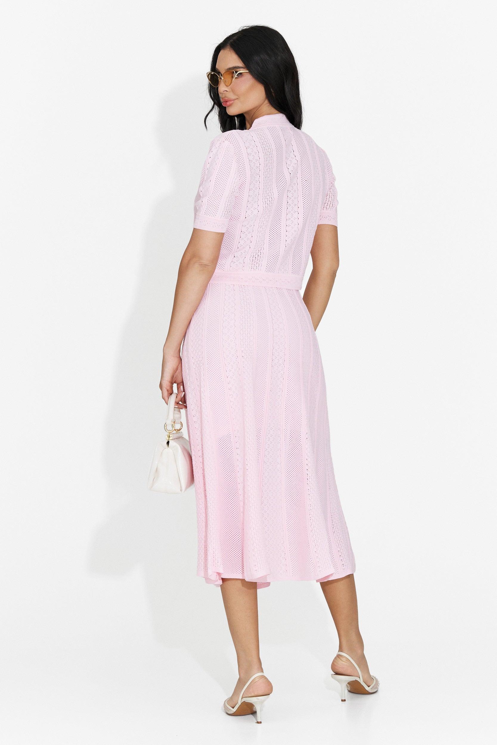 Tailleur da donna Denilia Bogas con gonna rosa